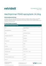 Retridex Hechtprimer FG40 spraytank 14,4kg - TF